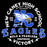 Close-up view of New Caney High School Eagles Unisex 3/4 sleeve Raglan T-shirt 206