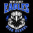 Close-up view of New Caney High School Eagles Unisex 3/4 sleeve Raglan T-shirt 213