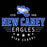 Close-up view of New Caney High School Eagles Black Classic Unisex T-shirt 217