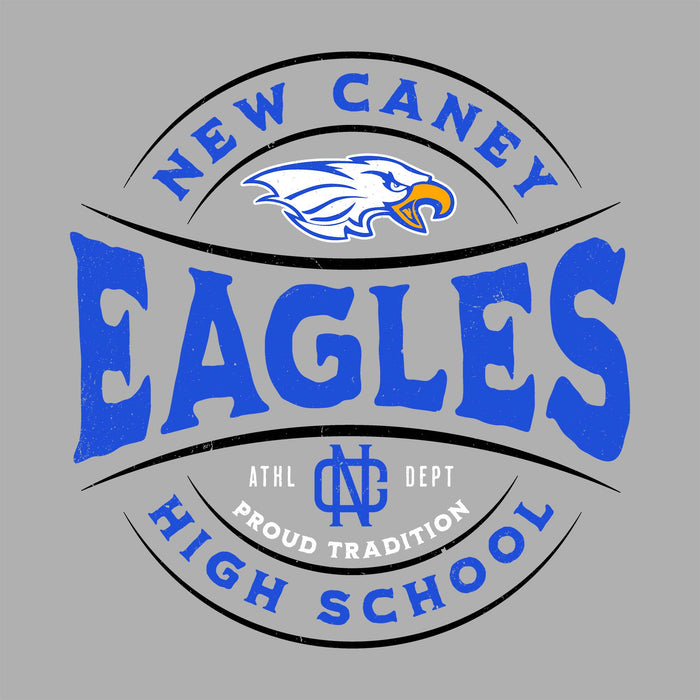 Close-up view of New Caney High School Eagles Women's Relaxed Fit T-shirt 218