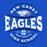 Close-up view of New Caney High School Eagles Royal Blue Classic Unisex T-shirt 218