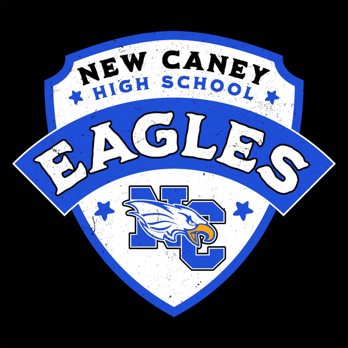 Close-up view of New Caney High School Eagles Black Classic Unisex T-shirt 221