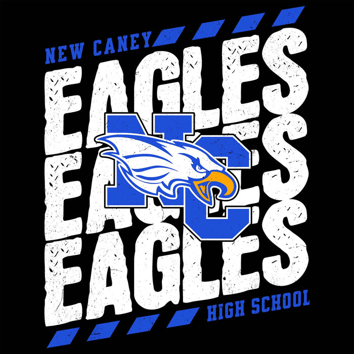 Close-up view of New Caney High School Eagles Women's Relaxed Fit T-shirt 223