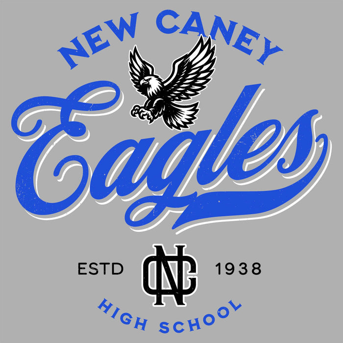 Close-up view of New Caney High School Eagles Women's Relaxed Fit T-shirt 226