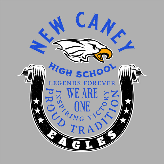 Close-up view of New Caney High School Eagles Women's Relaxed Fit T-shirt 229