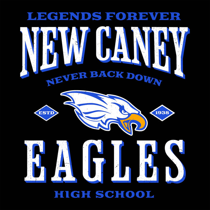 Close-up view of New Caney High School Eagles Women's Relaxed Fit T-shirt 230