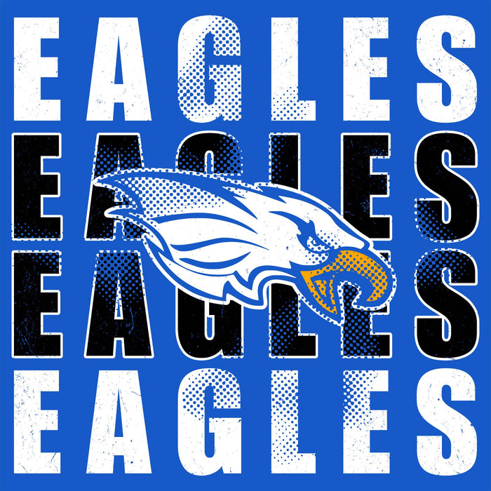 Close-up view of New Caney High School Eagles Royal Blue Classic Unisex T-shirt 233