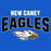 Close-up view of New Caney High School Eagles Royal Blue Classic Unisex T-shirt 234
