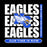 New Caney High School Eagles logo with text 'Our Time is Now' on a black background - Design 235