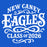 White text 'NEW CANEY EAGLES CLASS OF 2026' on a blue background