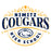 Close-up view of Nimitz High School Cougars Unisex 3/4 Sleeve Raglan T-shirt 211