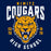 Close-up view of Nimitz High School Cougars Navy Blue Classic Unisex T-shirt 213