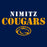 Close-up view of Nimitz High School Cougars Navy Blue Classic Unisex T-shirt 222