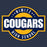 Close-up view of Nimitz High School Cougars Unisex 3/4 Sleeve Raglan T-shirt 011