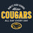 Close-up view of Nimitz High School Cougars Women's Navy Blue SoftStyle T-shirt 040
