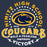 Close-up view of Nimitz High School Cougars Unisex 3/4 Sleeve Raglan T-shirt 206
