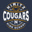 Close-up view of Nimitz High School Cougars Unisex 3/4 Sleeve Raglan T-shirt 218