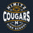 Close-up view of Nimitz High School Cougars Women's Navy Blue SoftStyle T-shirt 218