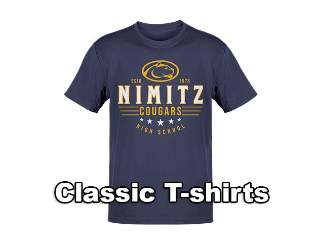 Nimitz High School Cougars Classic T-shirts