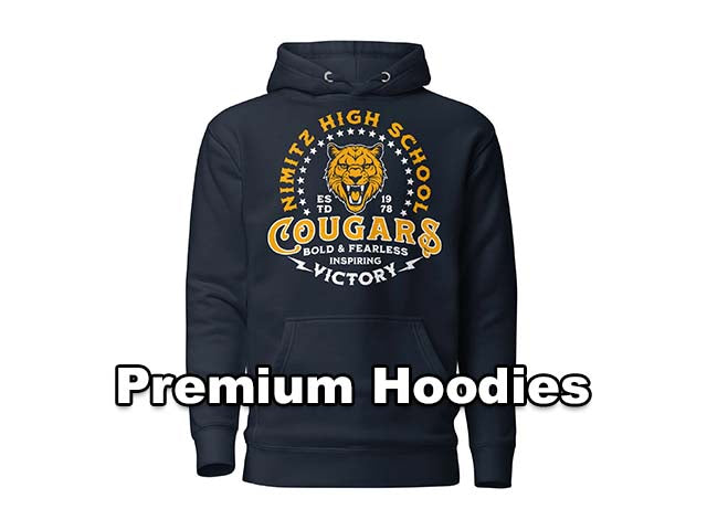 Nimitz High School Cougars Premium Hoodies