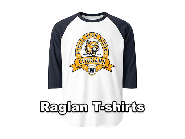 Nimitz High School Cougars Raglan T-shirts