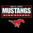 Close-up view of North Shore High School Mustangs Unisex 3/4 Sleeve Raglan T-shirt 049