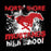 Close-up view of North Shore High School Mustangs Unisex 3/4 Sleeve Raglan T-shirt 205