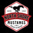 Close-up view of North Shore High School Mustangs Black Classic Unisex T-shirt 209