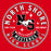 Close-up view of North Shore High School Mustangs Red Classic Unisex T-shirt 215