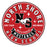Close-up view of North Shore High School Mustangs Unisex 3/4 Sleeve Raglan T-shirt 215