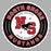Close-up view of North Shore High School Mustangs Unisex 3/4 Sleeve Raglan T-shirt 216