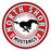 Close-up view of North Shore High School Mustangs Unisex 3/4 Sleeve Raglan T-shirt 220