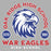 Close-up of Oak Ridge High School War Eagles Unisex 3/4 sleeve Raglan T-shirt 208