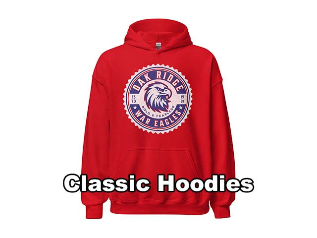 Classic Hoodies - Oak Ridge High School War Eagles