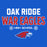 Close-up view of Oak Ridge High School War Eagles Women's Royal Blue SoftStyle T-shirt 003