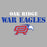 Close-up view of Oak Ridge High School War Eagles Women's Grey SoftStyle T-shirt 017