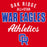 Close-up view of Oak Ridge High School War Eagles Women's Red SoftStyle T-shirt 034