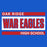 Close-up view of Oak Ridge High School War Eagles Royal Blue Classic Unisex T-shirt 098