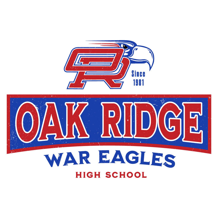 Oak Ridge High School War Eagles Unisex 3/4 sleeve Raglan T-shirt 202