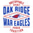 Close-up view of Oak Ridge High School War Eagles Unisex 3/4 sleeve Raglan T-shirt 210