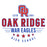 Close-up view of Oak Ridge High School War Eagles Unisex 3/4 sleeve Raglan T-shirt 217
