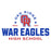 Close-up view of Oak Ridge High School War Eagles Unisex 3/4 sleeve Raglan T-shirt 222