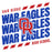 Close-up view of Oak Ridge High School War Eagles Unisex 3/4 sleeve Raglan T-shirt 223