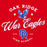 Close-up view of Oak Ridge High School War Eagles Red Classic Unisex T-shirt 226