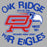 Close-up view of Oak Ridge High School War Eagles Grey Classic Unisex T-shirt 228