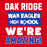 Close-up view of Oak Ridge High School War Eagles Red Classic Unisex T-shirt 231