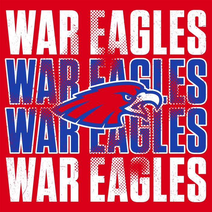 Close-up view of Oak Ridge High School War Eagles Red Classic Unisex T-shirt 233