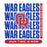 Close-up view of Oak Ridge High School War Eagles Unisex 3/4 sleeve Raglan T-shirt 235