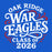 Close-up view of Oak Ridge High School War Eagles Royal Blue Classic Unisex T-shirt 254