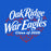 Close-up view of Oak Ridge High School War Eagles Royal Blue Classic Unisex T-shirt 255